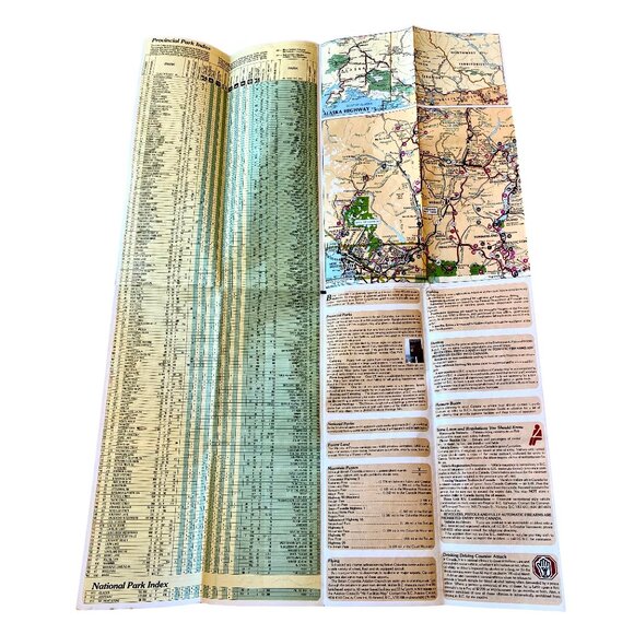 British Columbia Canada 1980's Road Map And Parks Guide Pamphlet - Picture 9 of 9